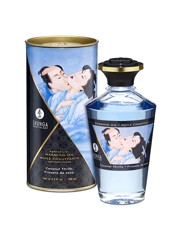 Aceite de masaje Coconout Thrills Emociones de coco efecto calor de Shunga de 100ml