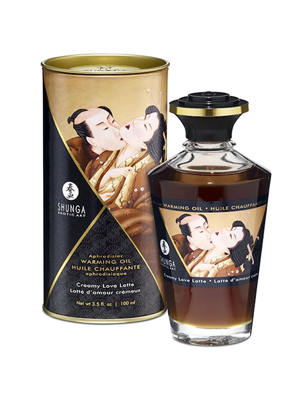 Aceite de masaje Creamy Love Latte Latte de Amor Cremoso efecto calor de Shunga de 100ml