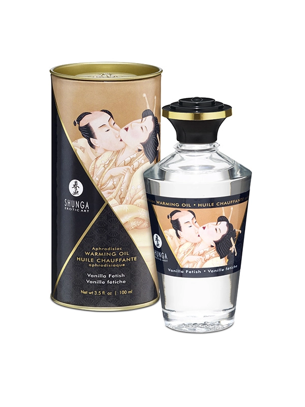 Aceite de masaje Exotic Vainilla Fetish Fetiche de vainilla efecto calor de Shunga de 100ml Contenido ofrecido por Incenseshop