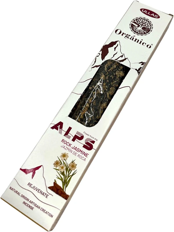 Incienso Ullas Alps Jazmin de Roca 3 Hecho a Mano Hecho en India 100 Natural ULLAS Alps Incienso Organico Ofrecido por Incenseshop