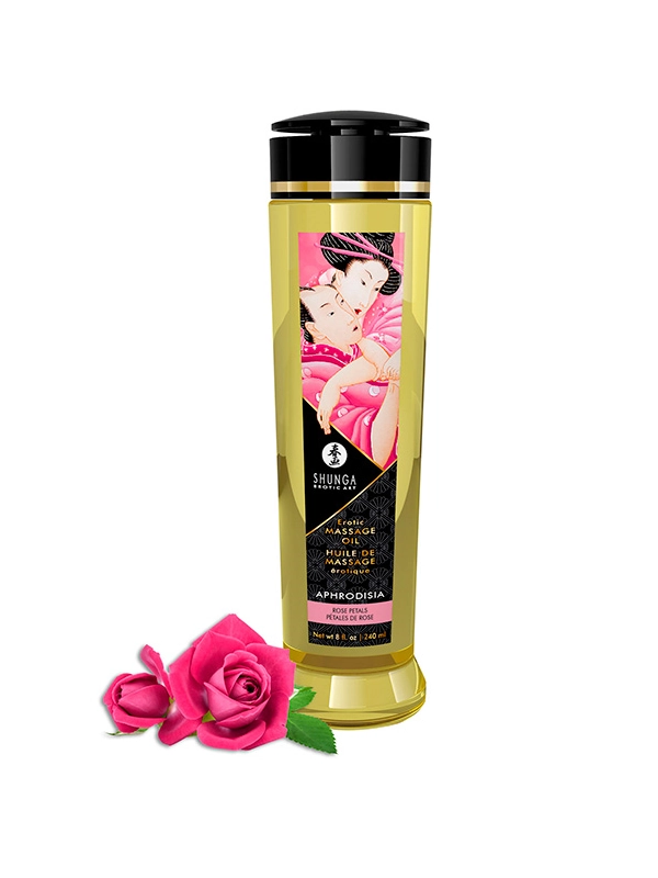 Shunga Aceite de Masaje Erotico Aphrodisia Rosas Contenido ofrecido por Incenseshop