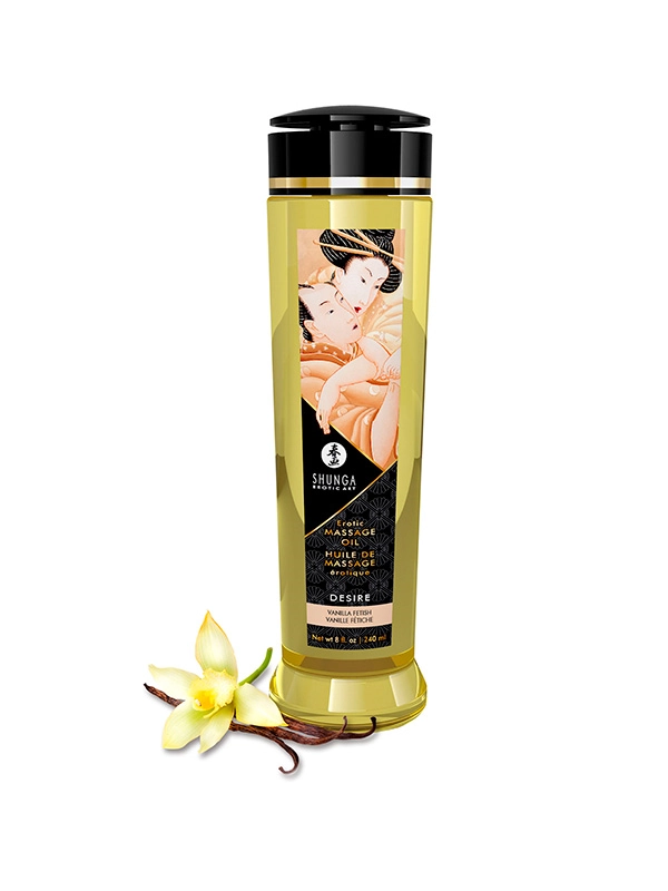Shunga Aceite de Masaje Erotico Desier Vainilla Contenido ofrecido por Incenseshop