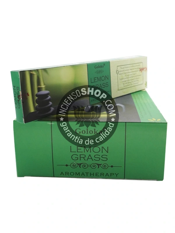 Caja de incienso de Aromaterapia Yerba de Limón y unidad de producto copia aroma cítrico fresco y revitalizante que disipa la negatividad promueve la claridad mental y eleva el estado de ánimo ideal para rituales de limpieza purificación y enfoque