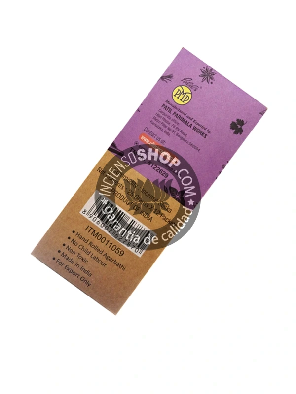 Caja de incienso Ullas Eucalipto vista lateral aroma fresco mentolado y purificante ideal para respiración clara limpieza energética y ambientes saludables