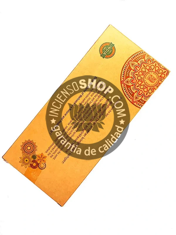 Caja de incienso natural Goloka Nag Champa aroma floral dulce y místico tradicional en rituales hindúes para purificación energética meditación profunda y elevación espiritual