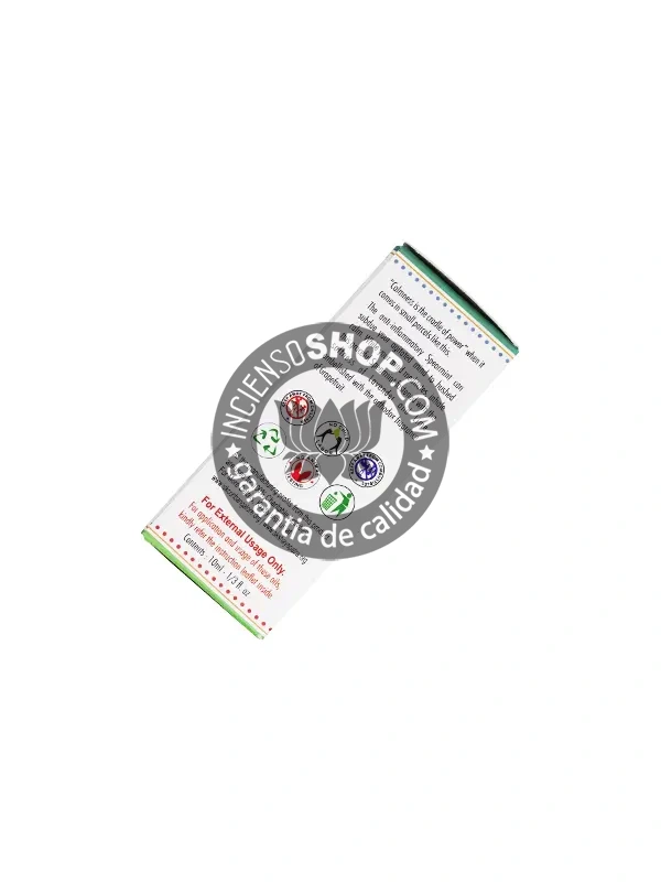 Esencia ayurvédica ansiedad portada lateral aroma suave floral y balsámico con notas relajantes ideal para aliviar el estrés calmar la mente y restaurar el equilibrio emocional en momentos de tensión