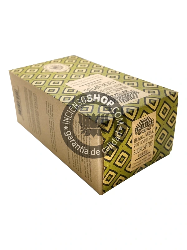 Incienso Banjara Ritual Resin Eucalipto aroma fresco mentolado y purificante ideal para claridad mental limpieza energética y bienestar respiratorio