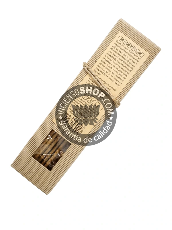 Incienso Banjara Ritual Resin Palo Santo vista trasera aroma maderoso fresco y purificante ideal para limpieza energética protección espiritual y equilibrio interior