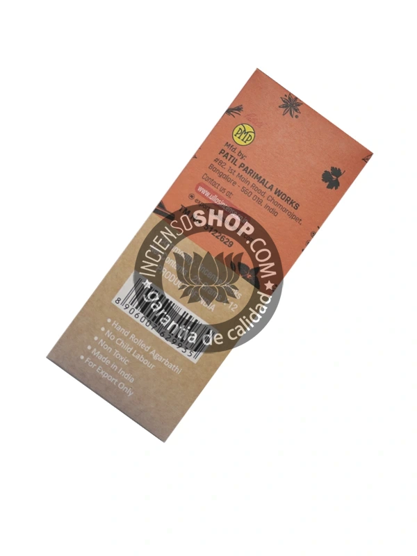 Caja de incienso orgánico Ullas sándalo aroma maderoso cálido y suave ideal para meditación profunda relajación y armonía espiritual