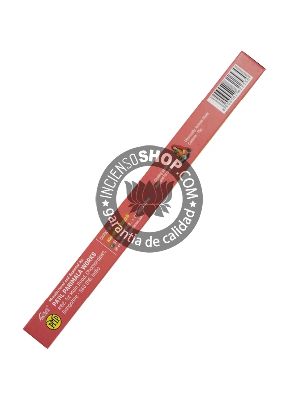 Incienso Ullass Palo Santo con Rosa producto de lado, una mezcla perfecta para purificar y armonizar el ambiente; el aroma a Rosa complementa al Palo Santo, potenciando la energía del amor y la paz interior.