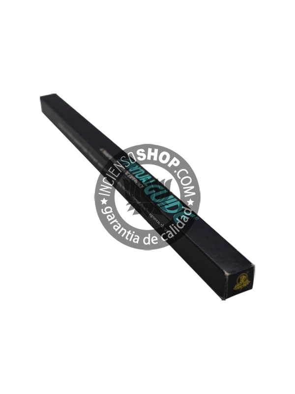 Incienso Golden Nag Champa Vijayshree paquete individual vista de lado aroma floral dulce y terroso con notas de sándalo ideal para la meditación la espiritualidad la relajación la sanación y para crear un ambiente sagrado y de paz.