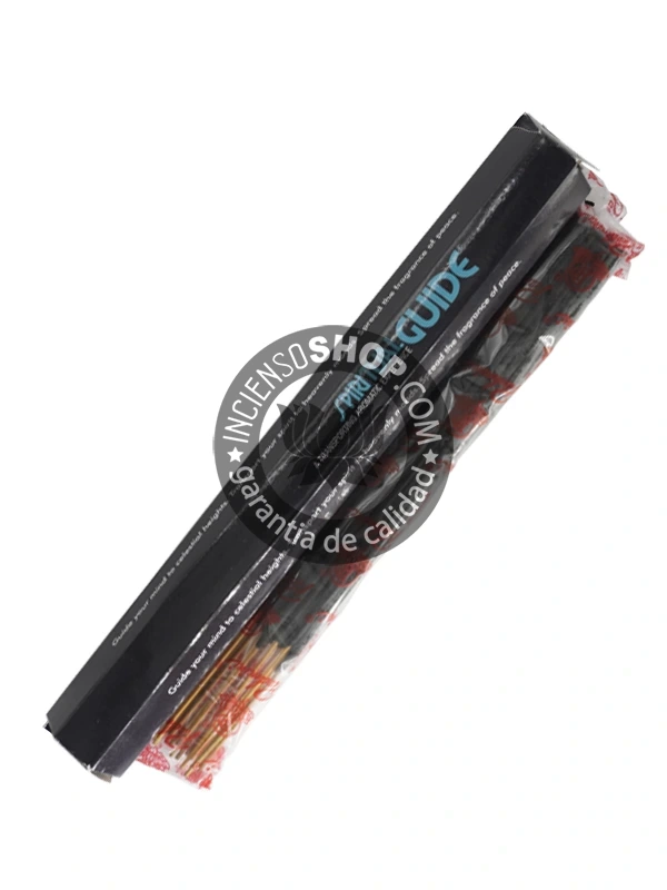 Incienso Padmini Spiritual Guide caja hexagonal vista desde arriba mostrando los palitos de incienso aroma dulce suave y ligeramente floral con notas de resinas ideal para la meditación la introspección la búsqueda espiritual el autoconocimiento y para crear un ambiente de guía y protección.