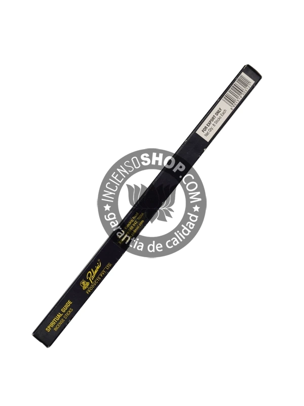 Incienso Golden Nag Champa Vijayshree paquete individual vista de lado aroma floral dulce y terroso con notas de sándalo ideal para la meditación la espiritualidad la relajación la sanación y para crear un ambiente sagrado y de paz.