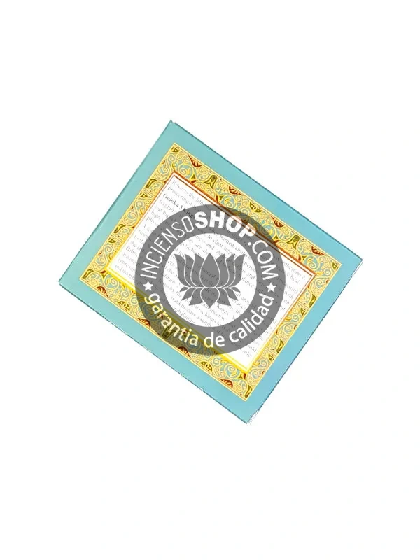 Resina número 3 Goloka Reyes vista trasera aroma balsámico dulce y especiado inspirado en las resinas de los Tres Reyes Magos ideal para rituales navideños purificación espiritual y atracción de bendiciones