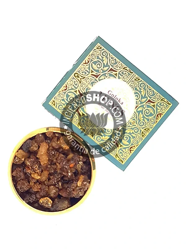 Resina número 3 Goloka Reyes aroma balsámico dulce y especiado inspirado en las resinas de los Tres Reyes Magos ideal para rituales navideños purificación espiritual y atracción de bendiciones