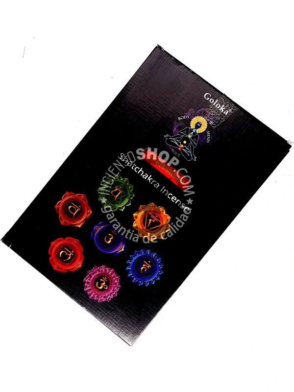 Incienso segundo chakra de Goloka hecho a mano en Bangalore en caja de 12 uds de 15g