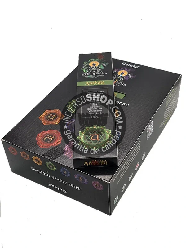 4 Caja de incienso con diseño del chakra Anahata en tonos verdes símbolo de amor compasión y equilibrio emocional ideal para meditación y sanación del corazón