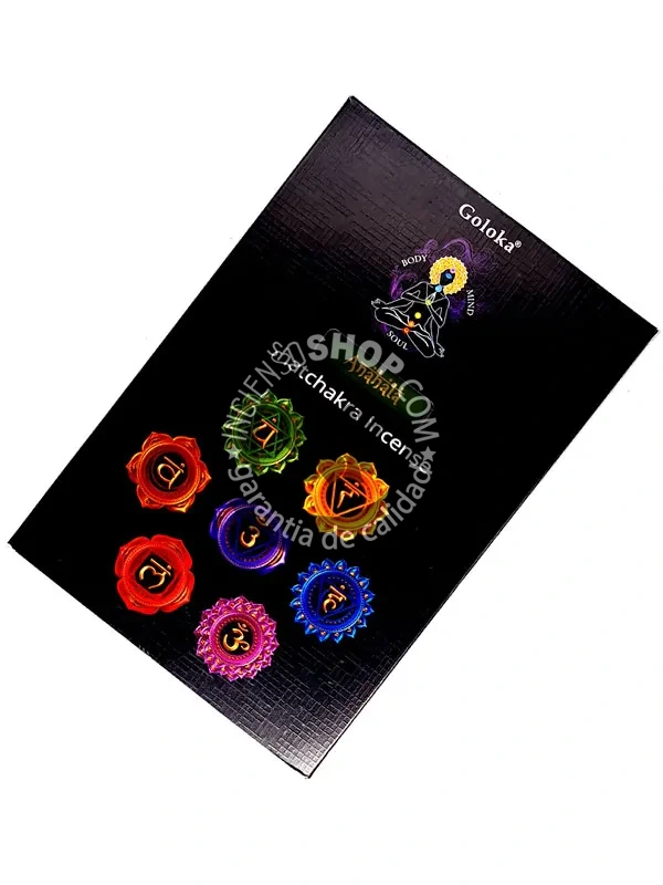 Incienso cuarto chakra anahata de Goloka hecho a mano en Bangalore en caja de 12 uds  de 15g