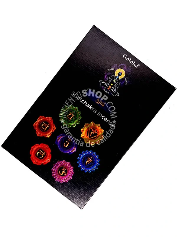 Incienso sexto chakra ajna de Goloka hecho a mano en Bangalore en caja de 12 uds de 15g