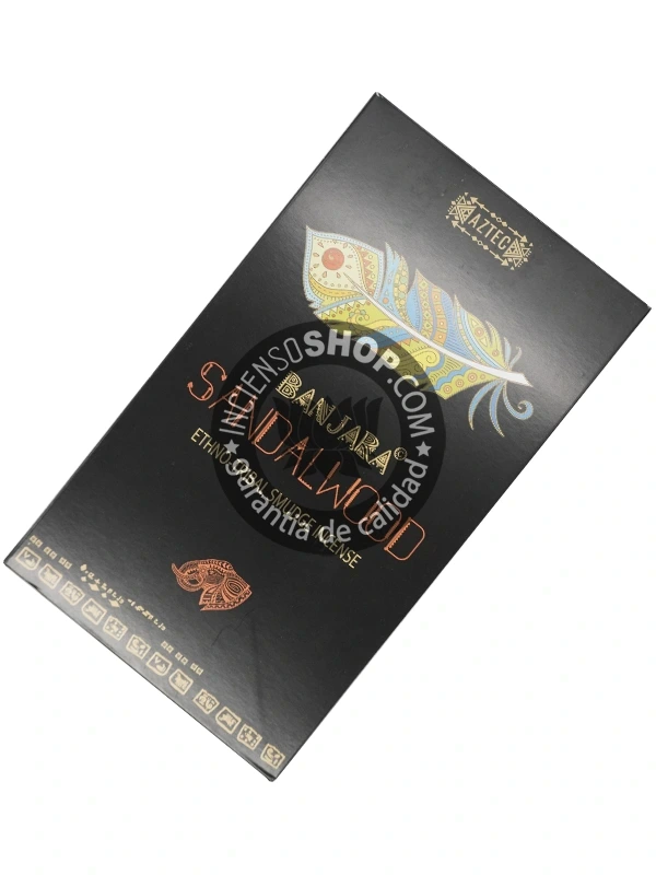 Incienso de sandalo etnico de Banjara organico agarbatti masala hecho a mano en caja de 12 unidades de 15g