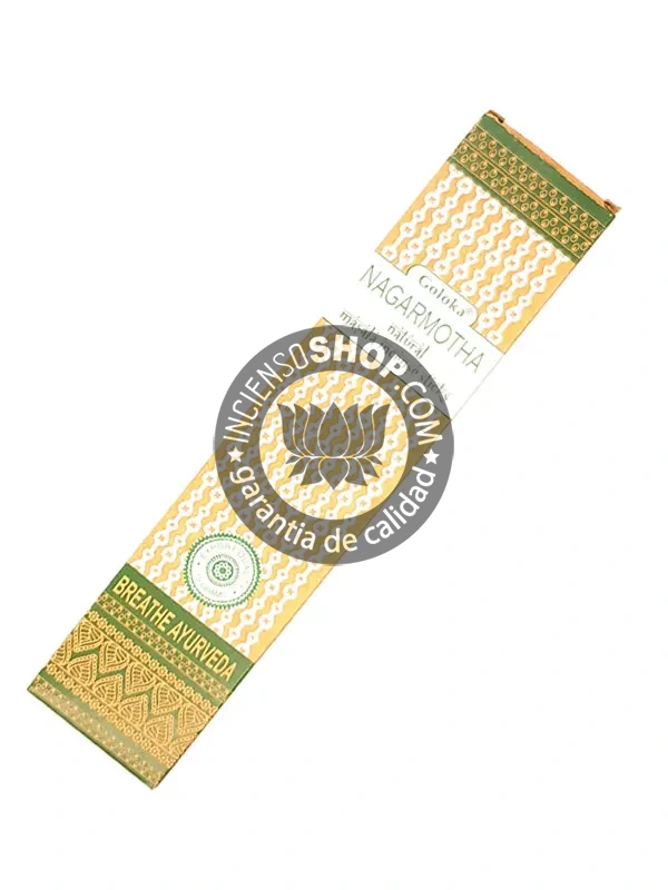 Incienso Nagarmotha de Goloka ayurvedico y medicinal Agarbatti Masala unidad de 15g