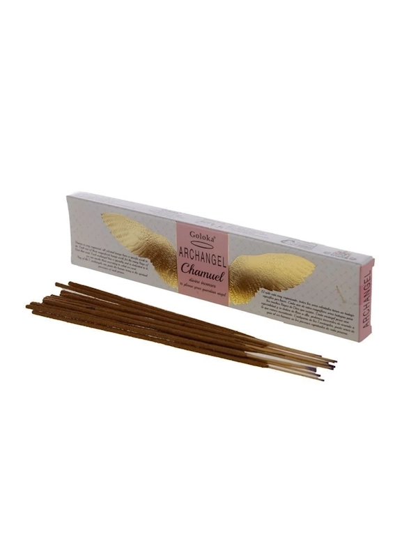 Incienso Archangel Chamuel Divine Series de Goloka organico Agarbatti Masala unidad de 15g