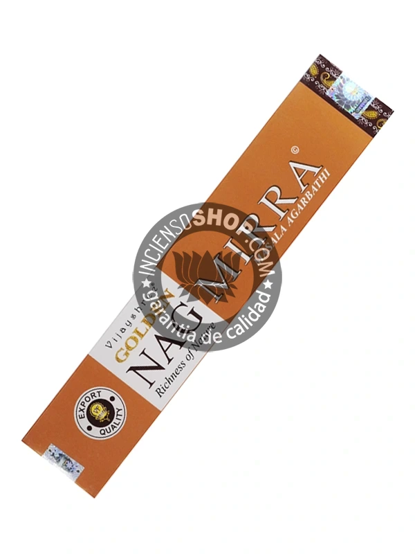 Incienso Golden Nag Mirra de Vijayshree Agarbatti Masala unidad de 15g
