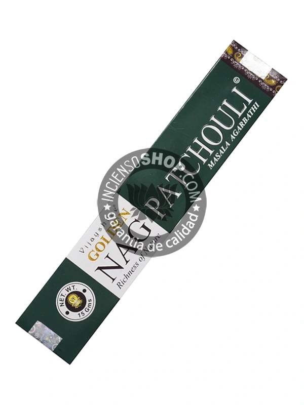 Incienso Golden Nag Patchouli de Vijayshree Agarbatti Masala unidad de 15g