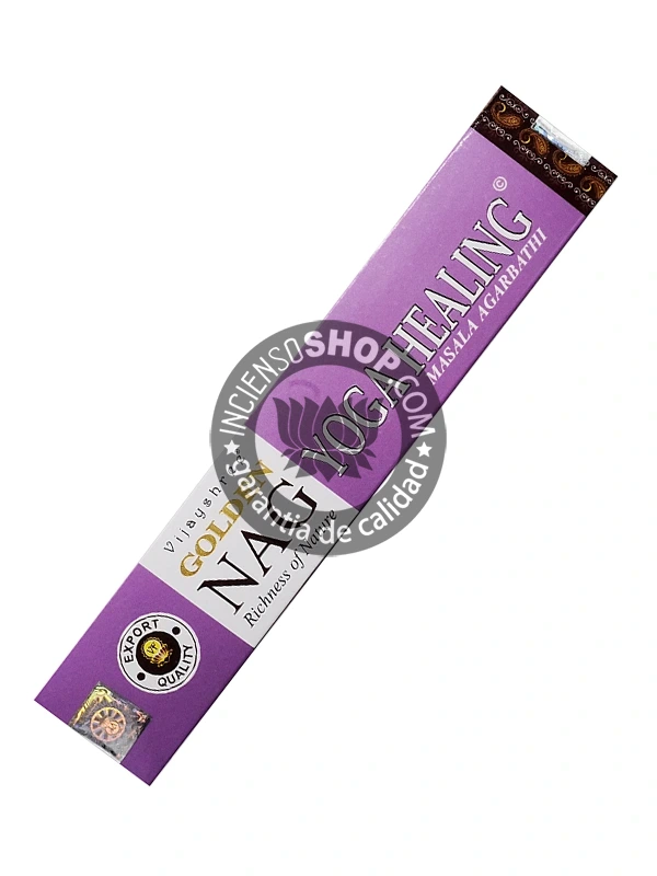 Incienso Golden Nag Yoga Healing de Vijayshree Agarbatti Masala unidad de 15g