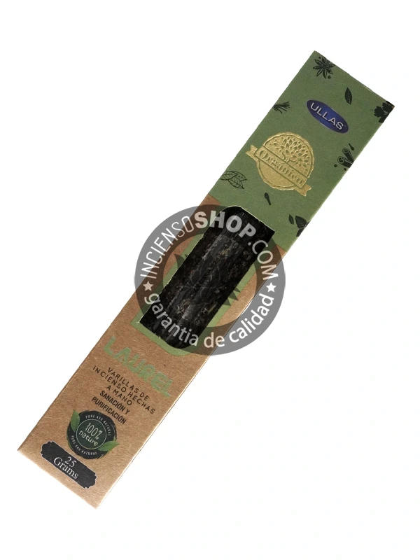 Incienso de Laurel organico de Ullas Agarbatti Masala hecho a mano unidad de 25g