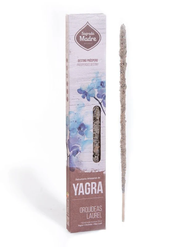 Incienso yagra, orquídea y laurel de Sagrada Madre hecho a mano con amor en Argentina unidad de 20g