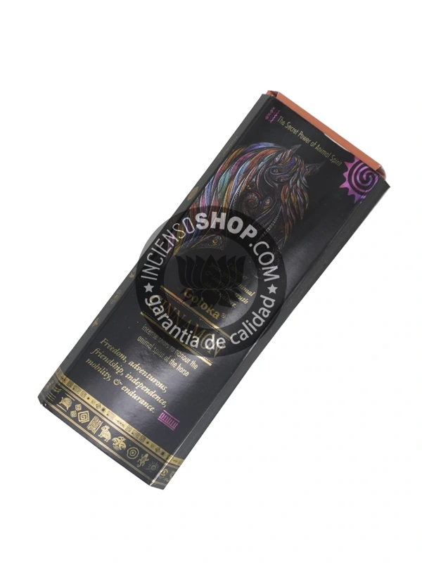 Shot de incienso caballo canela orgánico Animal Spirit de Goloka agarbatti masala unidad de 20g