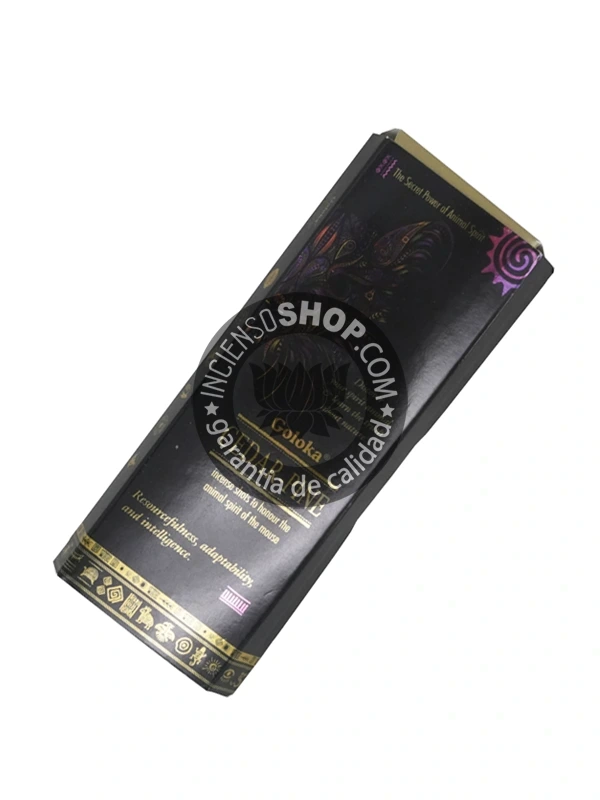 Shot de incienso raton cedro y pino orgánico Animal Spirit de Goloka agarbatti masala unidad 20g
