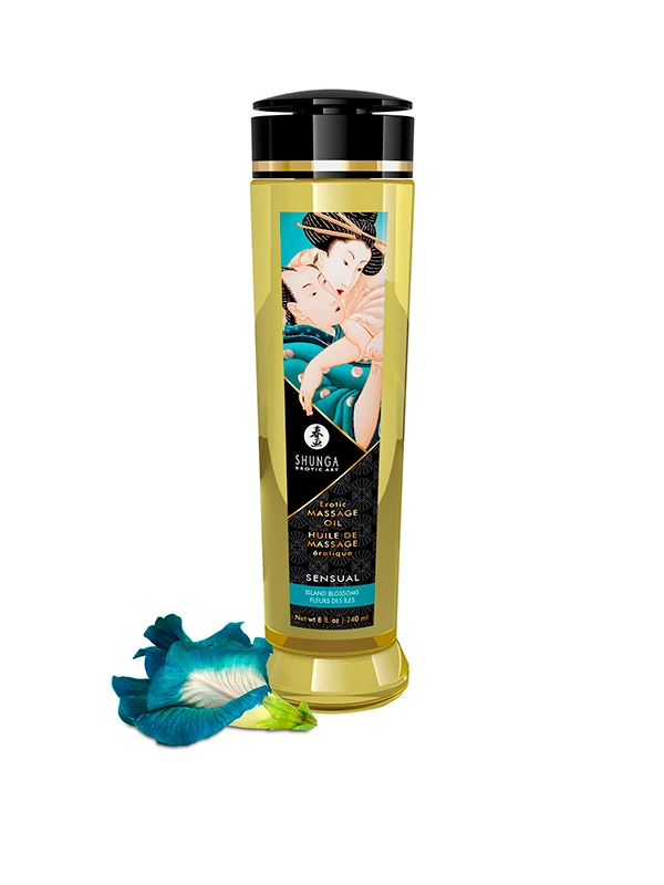 Aceite de masaje erótico flores de isla Shunga 240ml