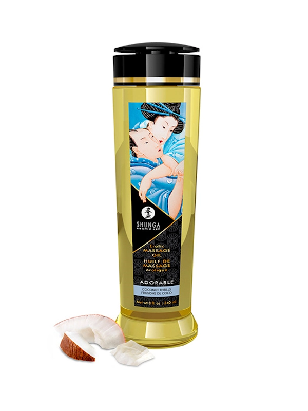Aceite de masaje erótico sensación coco Shunga 240ml