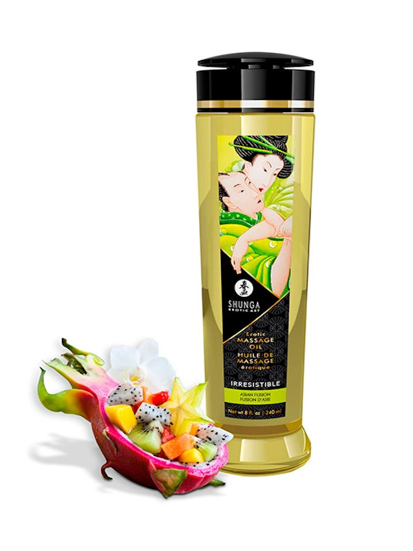 Aceite de masaje erótico sensación flores asiáticas Shunga 240ml