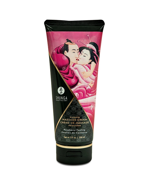 Shunga Crema de Masaje Aroma a Raspberry Feeling de 200ml Contenido ofrecido por Incenseshop