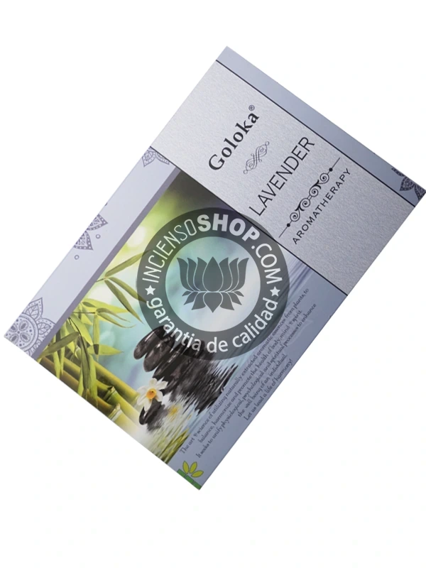 Incienso de Lavanda de Goloka para aromaterapia organico Agarbatti Masala hecho en caja de 12 uds de 15g B2B - 5 UD