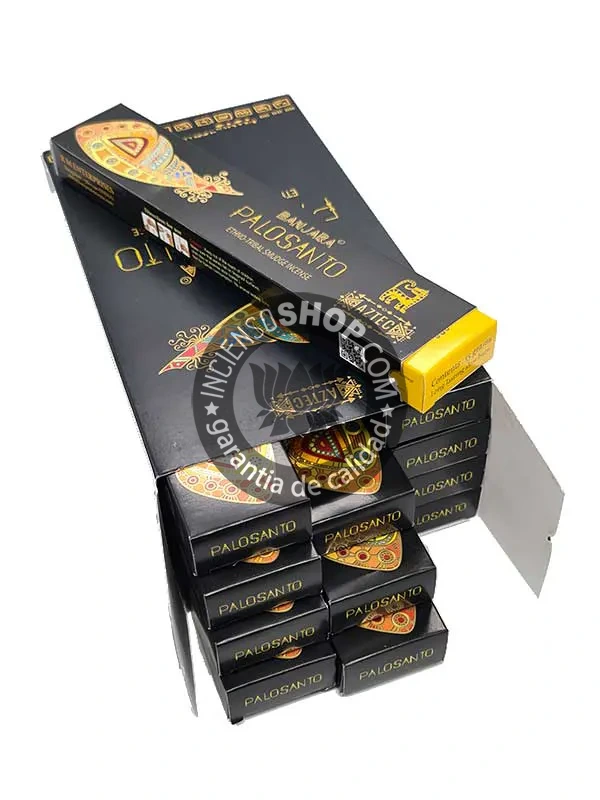 Caja de incienso Banjara con aroma de palo santo ideal para limpieza energética purificación de espacios y rituales espirituales tradicionales