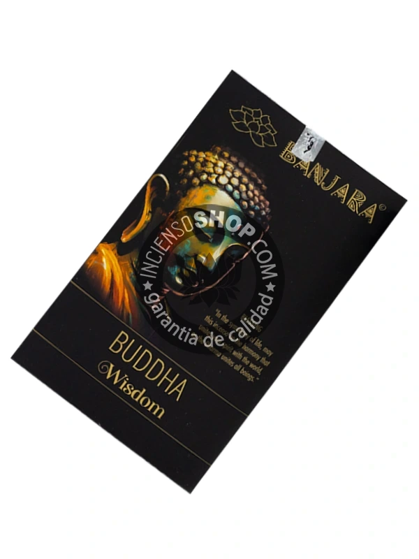 Incienso wisdom buddha series de Banjara organico agarbatti masala hecho a mano en caja de 12 unidades de 25g