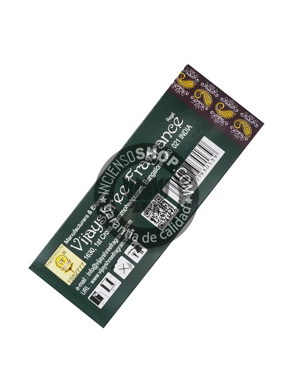 Incienso Golden Nag Patchouli de Vijayshree Agarbatti Masala caja de 12 uds de 15g B2B - Image 2