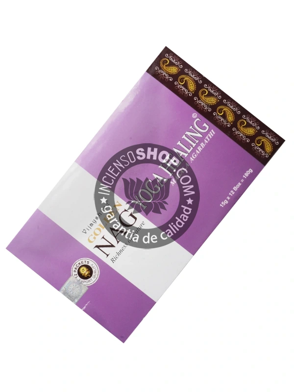 Incienso Golden Nag Yoga Healing de Vijayshree Agarbatti Masala caja de 12 uds de 15g