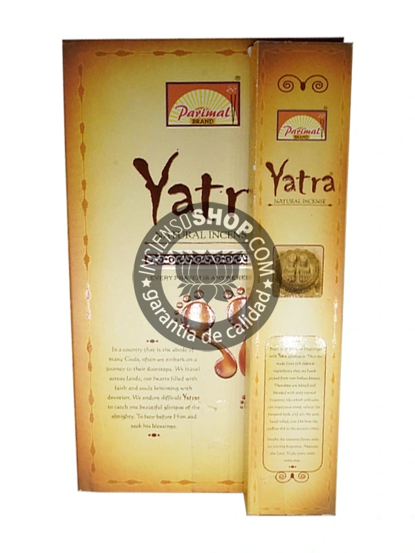 Caja de incienso Parimal Yatra varillas tridi aroma floral dulce y místico ideal para viajes espirituales meditación y creación de ambientes sagrados