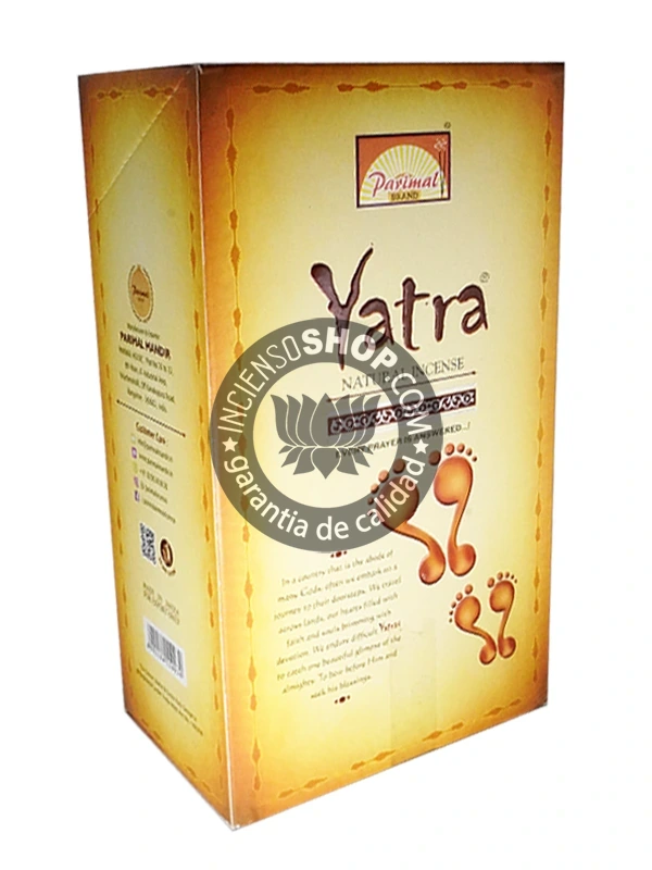 Caja de incienso Parimal Yatra varillas tridi aroma floral dulce y místico ideal para viajes espirituales meditación y creación de ambientes sagrados