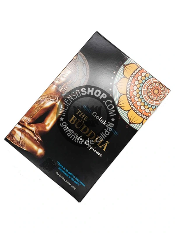 Incienso Buddha Black Divine Series de Goloka agarbatti masala en caja de 12 unidades de 15g