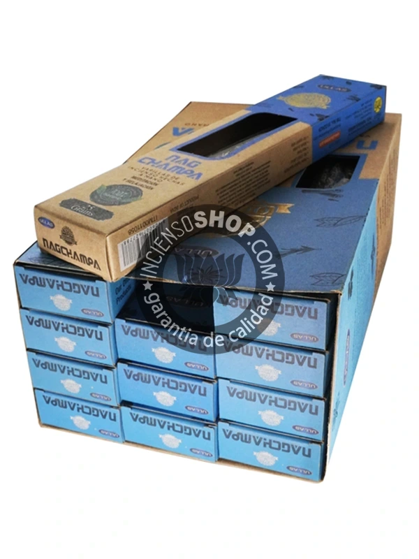 Caja grande de incienso Ullas Nag Champa aroma floral dulce y místico ideal para meditación profunda relajación y purificación espiritual