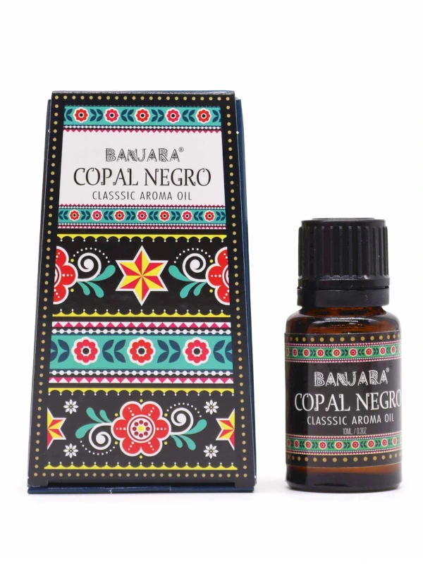 Esencia diluida o aroma de Copal Negro de Banjara organico en unidad de 10ml