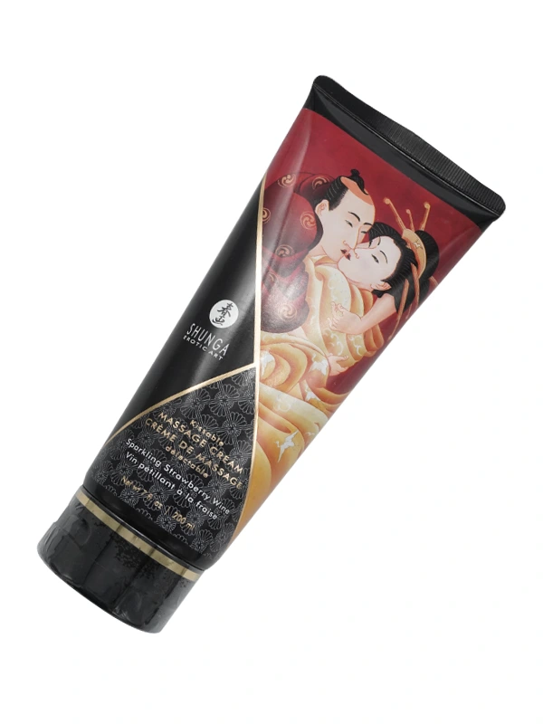 Crema de masaje aroma a fresa Shunga de 200ml