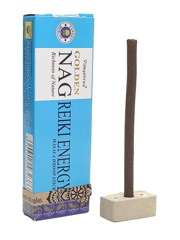Incienso dhoop stick Reiki Energy Golden Nag Masala orgánico de Vijayshree unidad de 15g