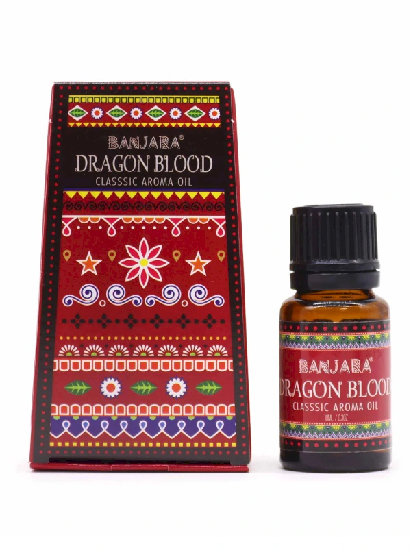 Esencia diluida o aroma de Sangre de Dragon (Dragon Blood) de Banjara organico en unidad de 10ml